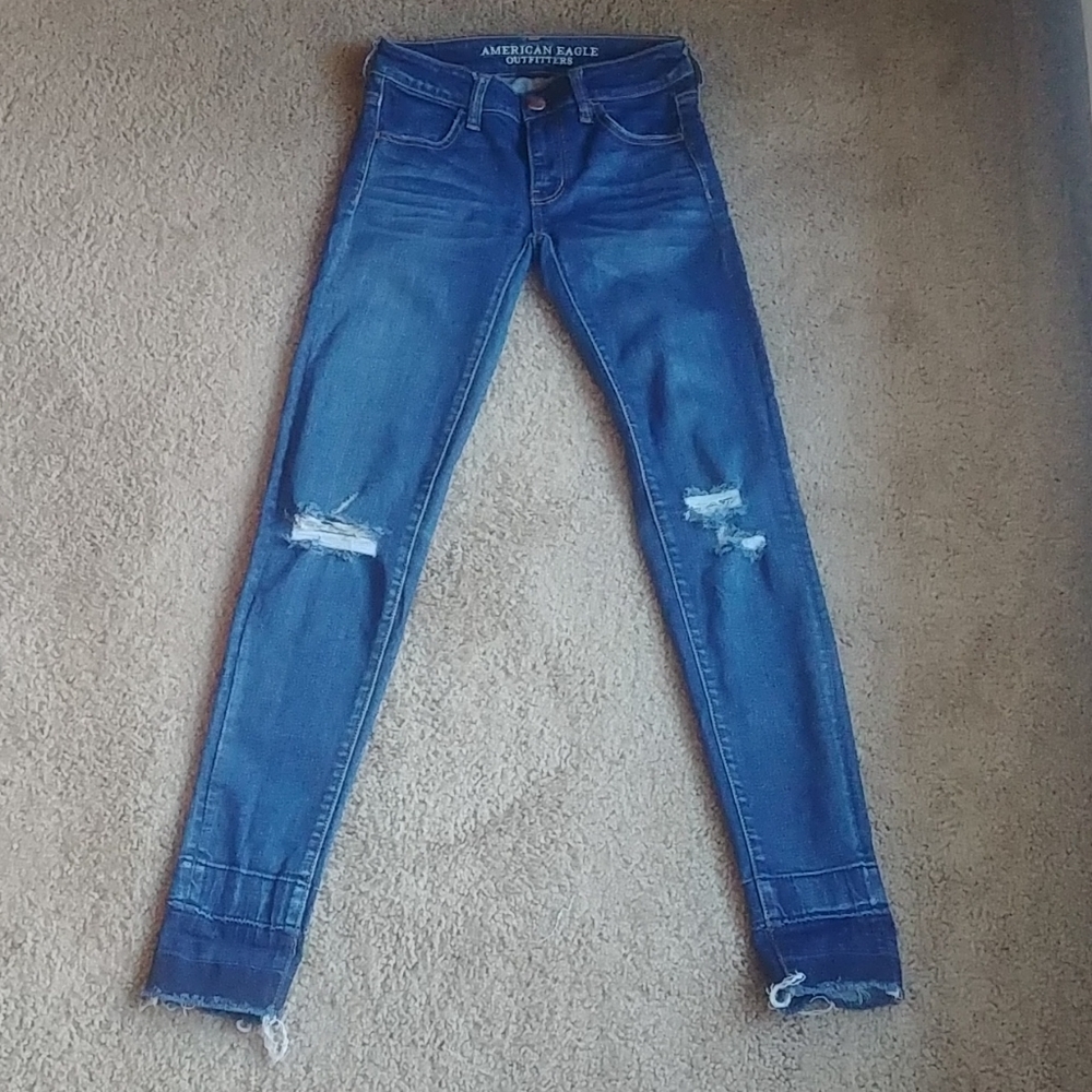 American Eagle Jeggings super stretch size 00 Long